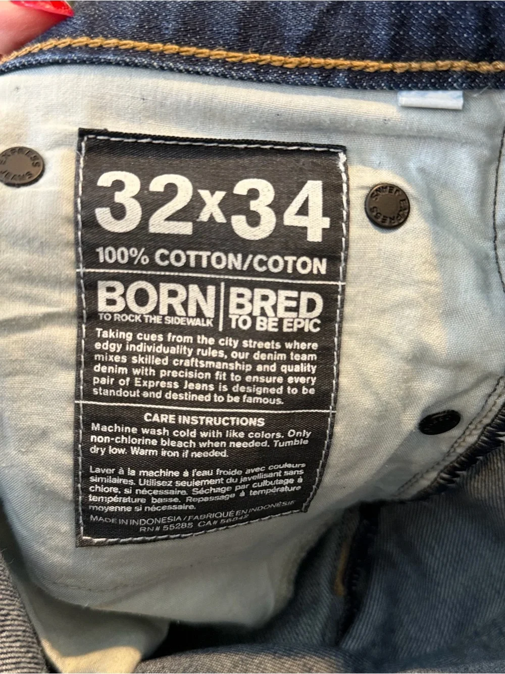 Express Rocco slim fit boot cut jeans size 32x32